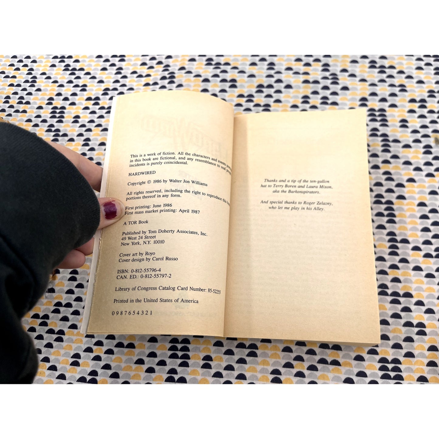 Hard Wired - Walter Jon Williams - Cyberpunk - TOR Books - Paperback