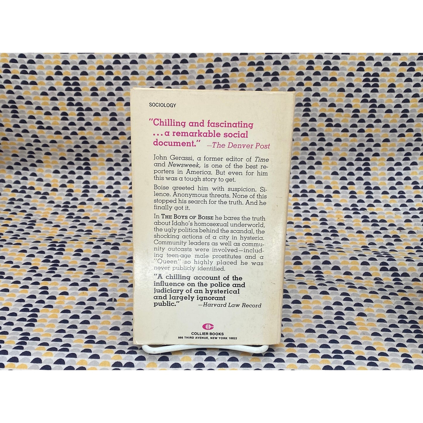 The Boys Of Boise - John Gerassi - Vintage Paperback Book - Collier/Macmillan Edition