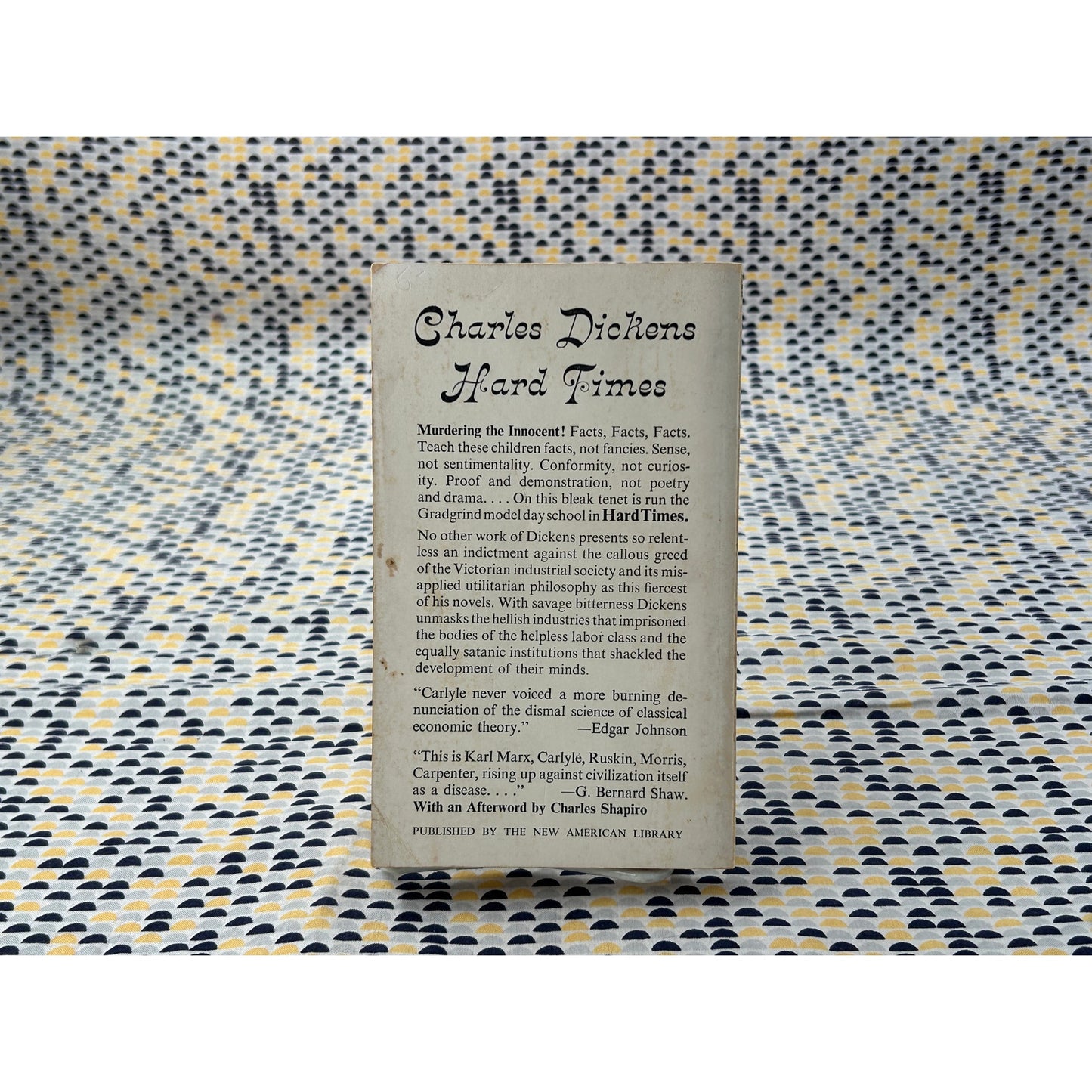 Hard Times - Charles Dickens - Vintage Paperback Book - Signet Classics Edition