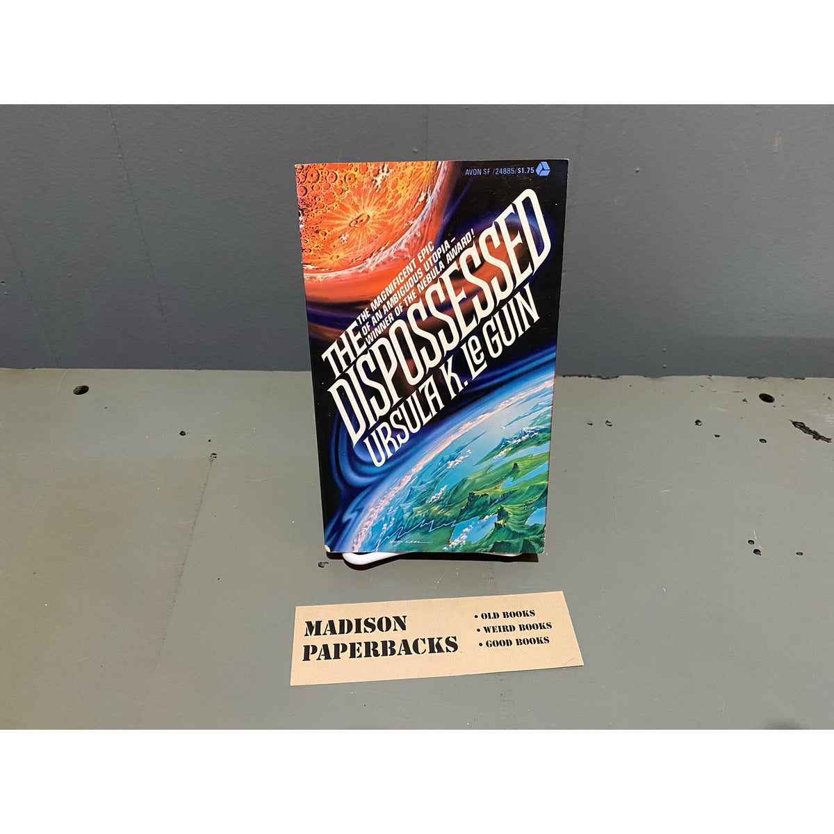 Dispossessed - Ursula K. LeGuin - 1st Print - Vintage Paperback Book - Avon Edition