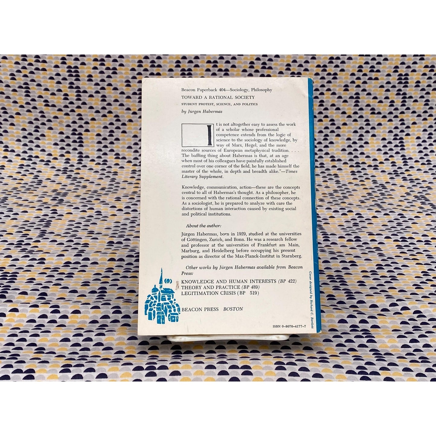 Toward A Rational Society: Student Protest, Science And Politics - Jürgen Habermas - Vintage Paperback Book - Beacon Press Edition