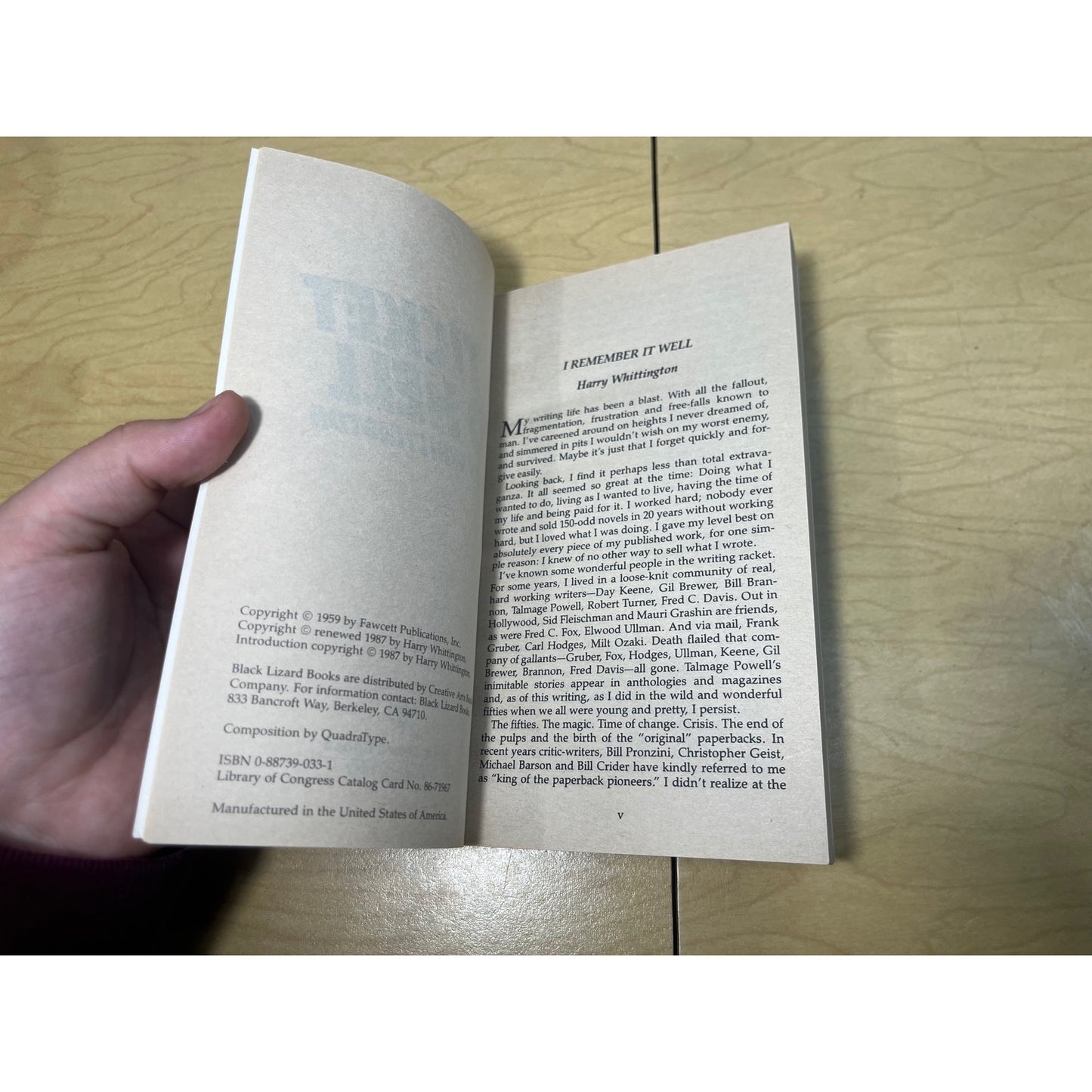 A Ticket to Hell - Harry Whittington Black Lizard Crime - Paperback