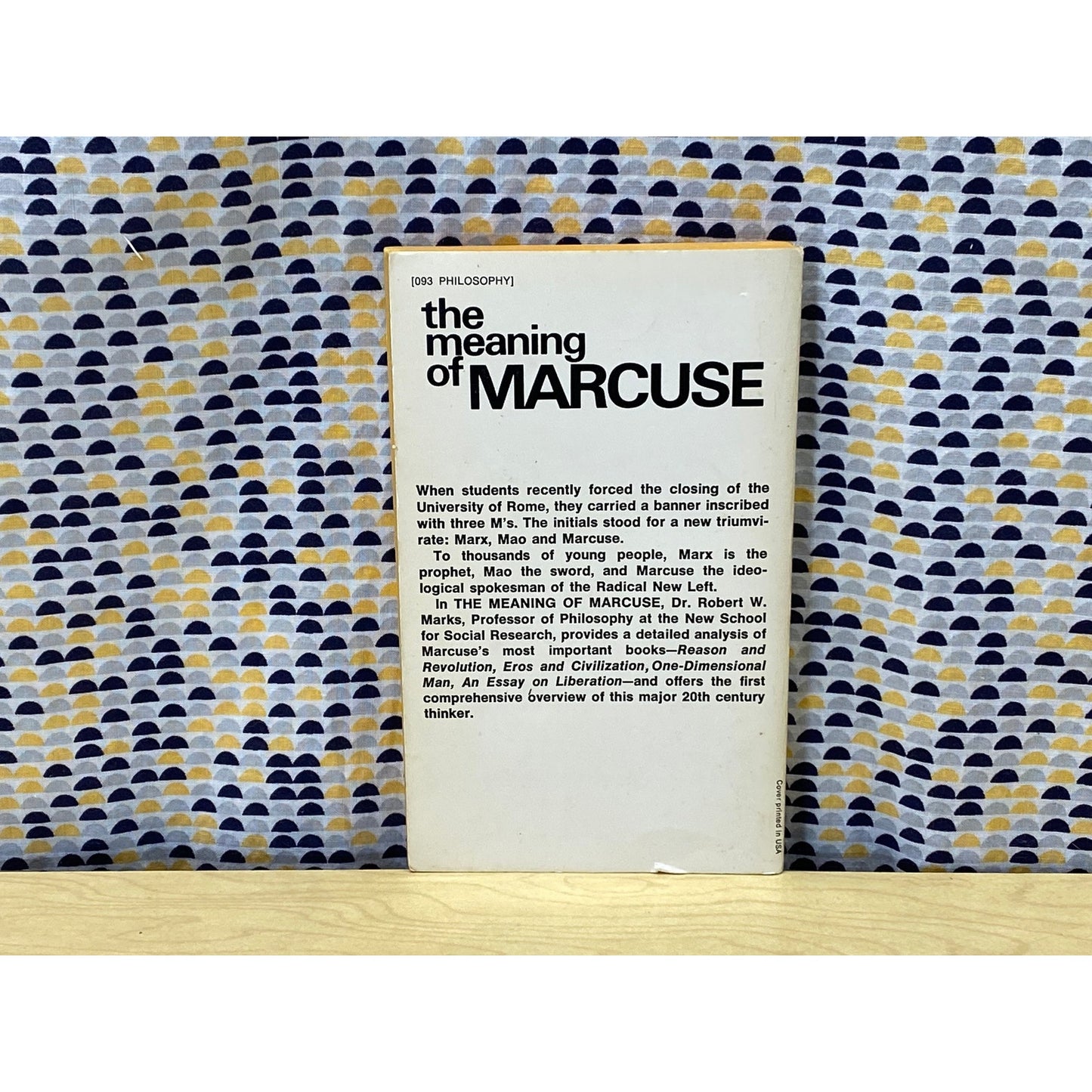 The Meaning of Marcuse - Robert W. Marks - Ballantine Walden Edition