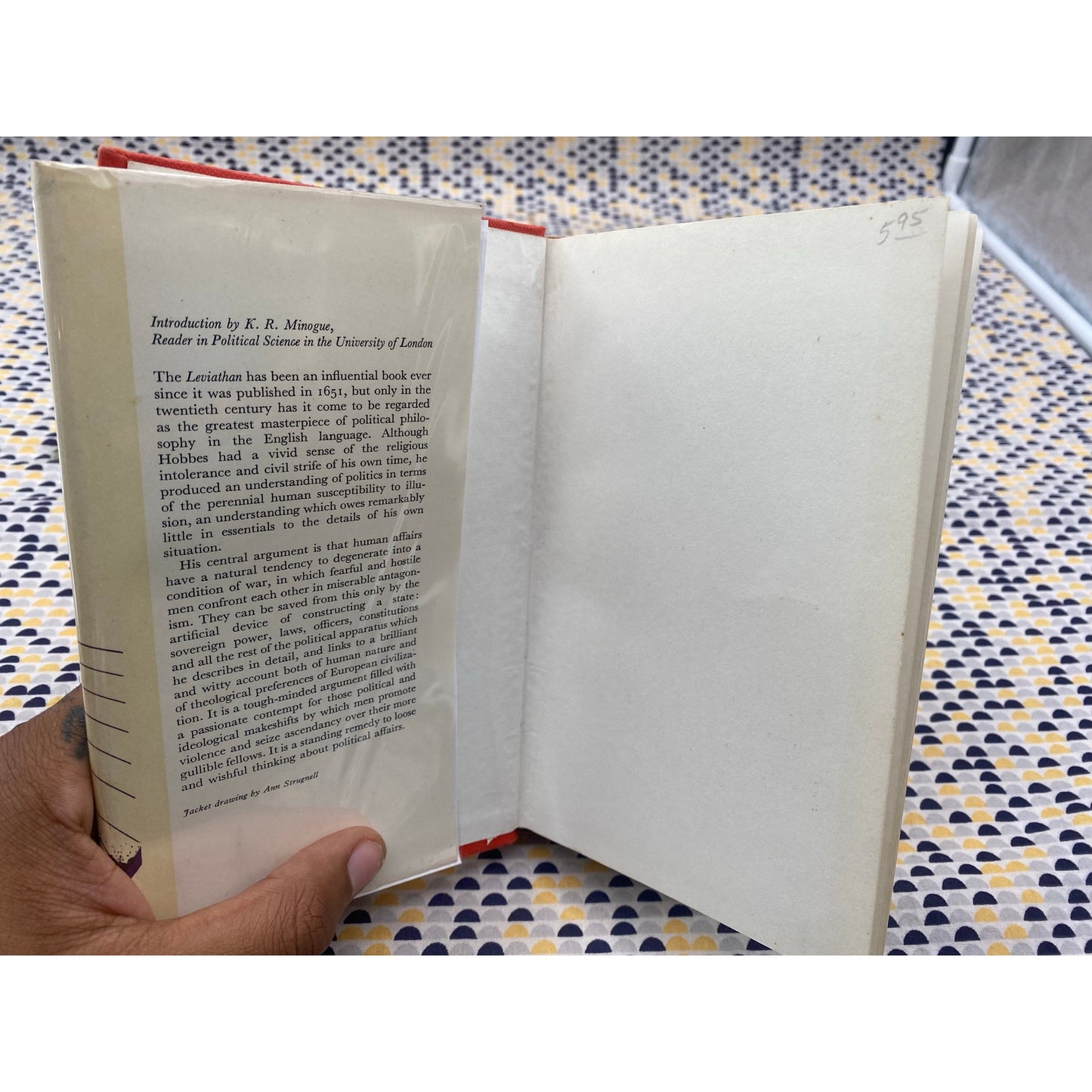 Leviathan - Thomas Hobbes - Hardcover - Everyman's Library - UK Edition