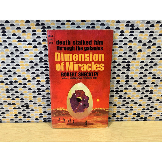 Dimension Of Miracles - Robert Scheckley - Vintage Paperback Book - Dell Edition