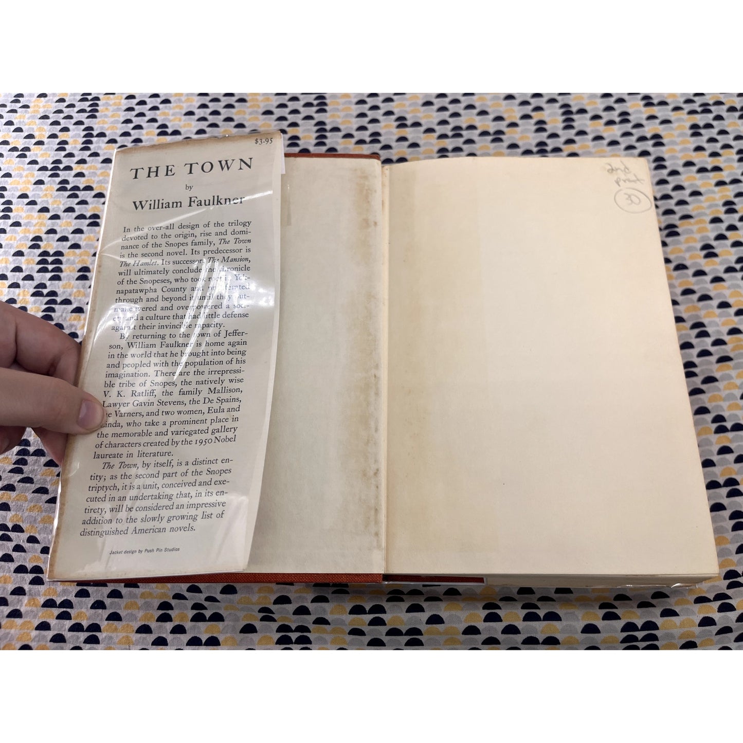 The Town - William Faulkner - Random House - Hardcover - 1st Edition 2nd Printing