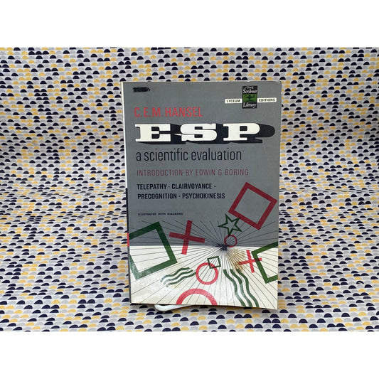 ESP: A Scientific Evaluation - C.E.M. Hansel - Charles Scribner's Sons Edition