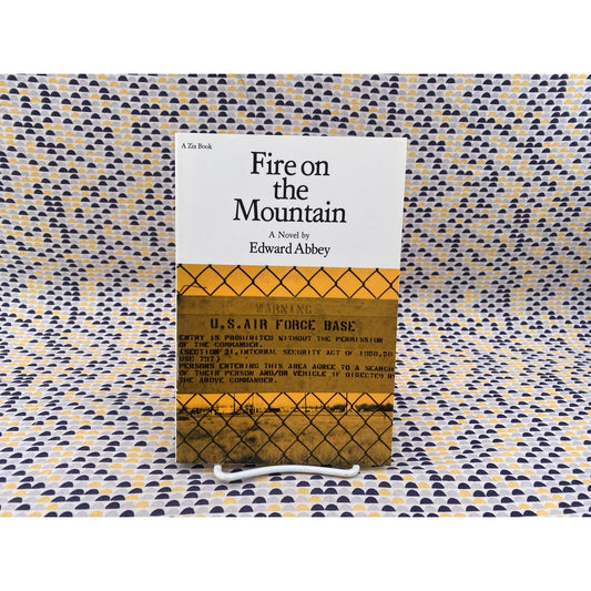 Fire on the Mountain - Edward Abbey - Vintage Paperback Book - University of New Mexico Press