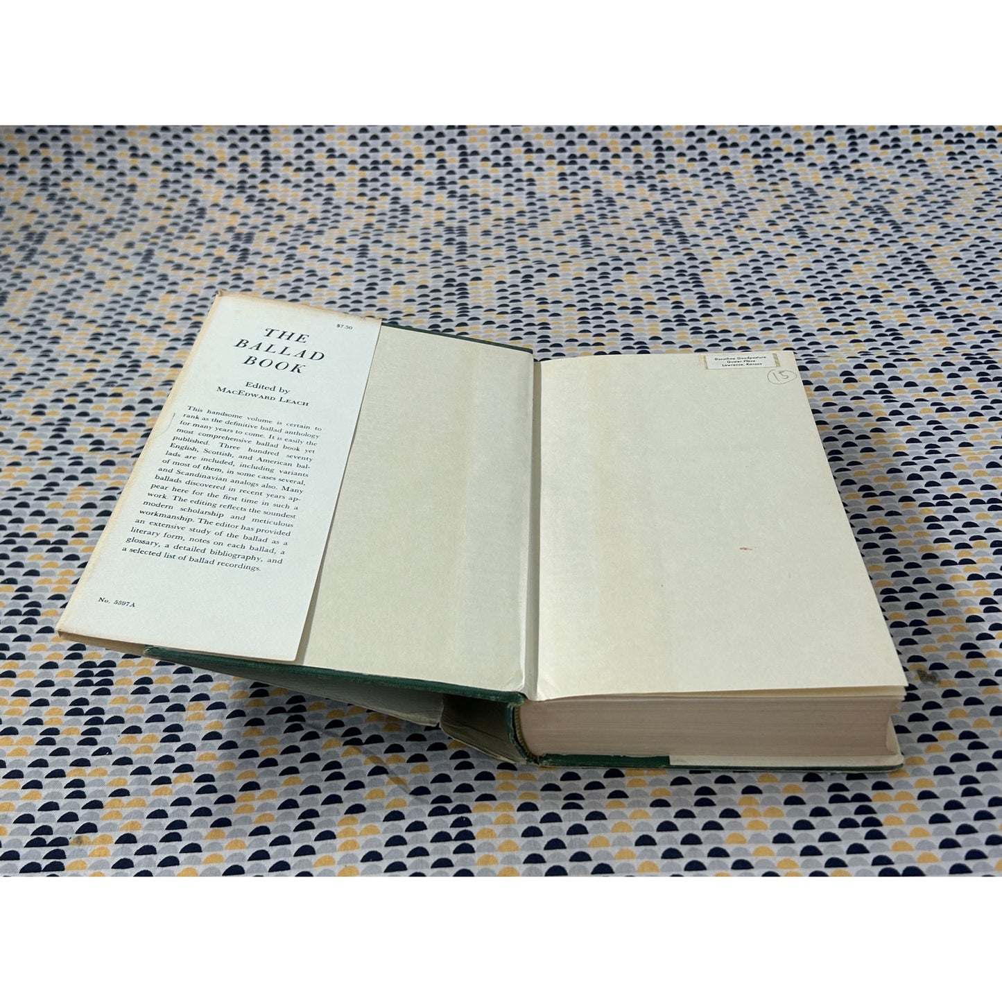 The Ballad Book - Ed. by MacEdward Leach - Harper - Hardcover