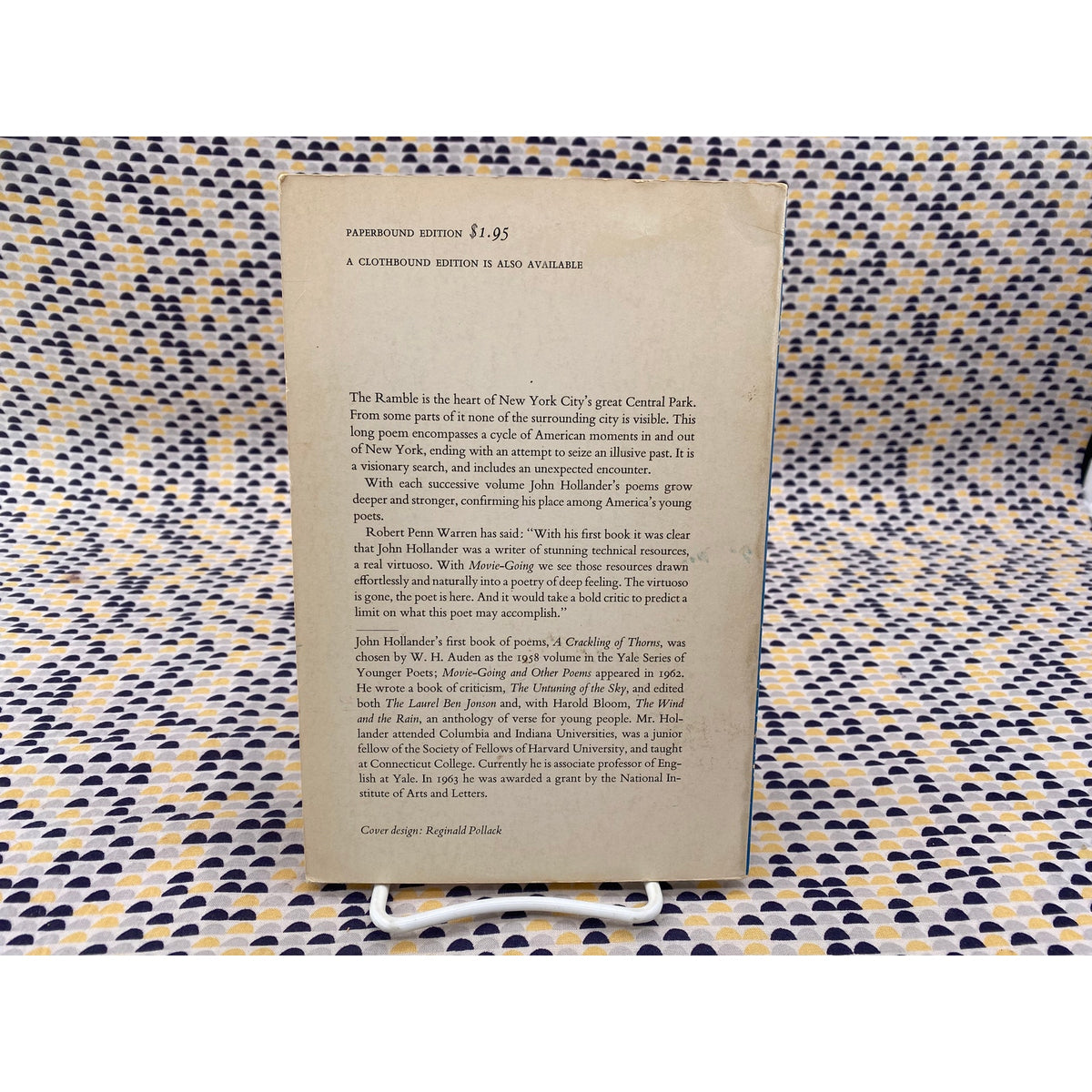 SIGNED - Visions From The Ramble - John Hollander - Atheneum - Paperback