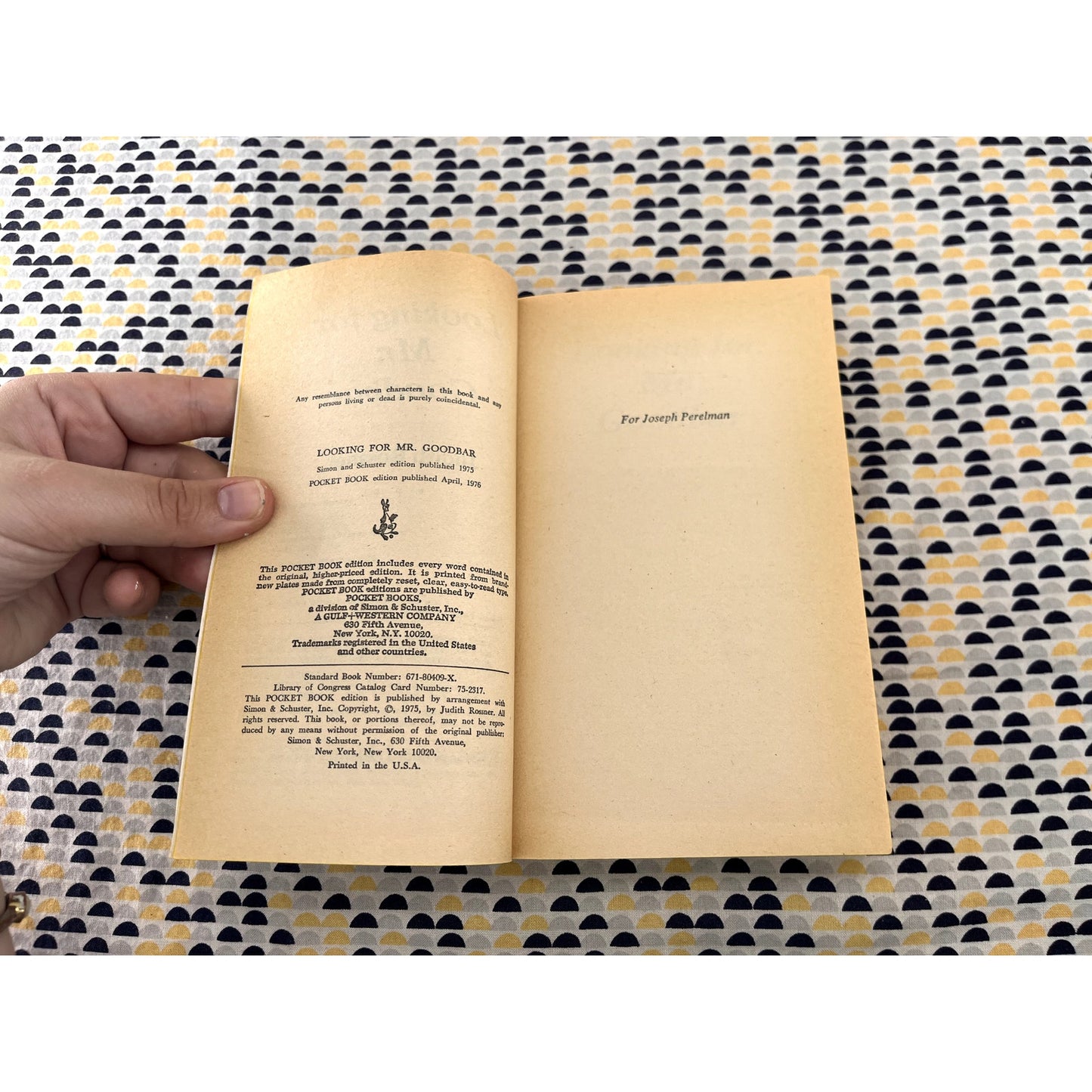 Looking for Mr. Goodbar - Judith Rossner - Pocket Books - Paperback