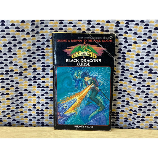 DragonTales #6 - Black Dragon's Curse - Rhondi Vilott -CYOA - RPG - Signet Books