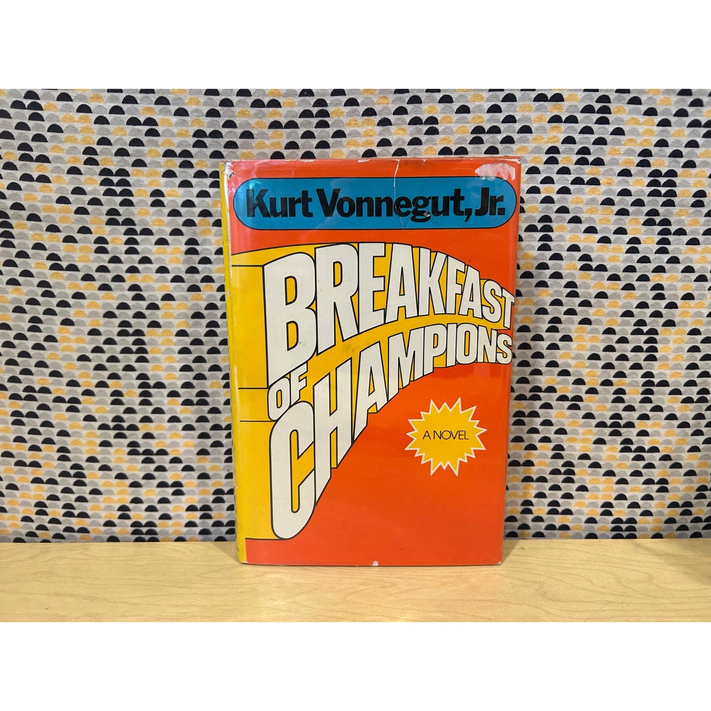 Breakfast of Champions - Kurt Vonnegut Jr. - Vintage Hardcover Book - Delacorte Press - First Edition, First Printing