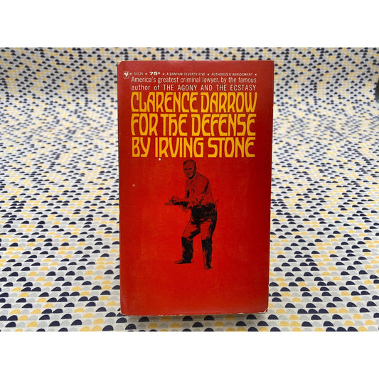 Clarence Darrow for the Defense - Irving Stone - Vintage Paperback Book