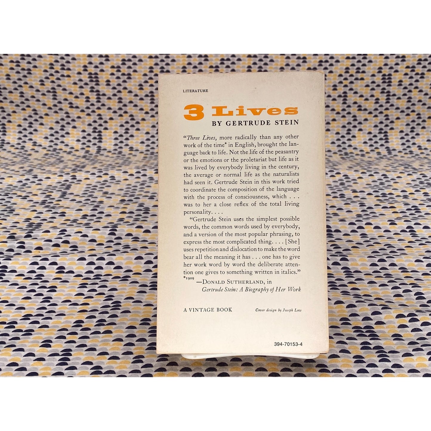 3 Lives - Gertrude Stein - Vintage Paperback Book