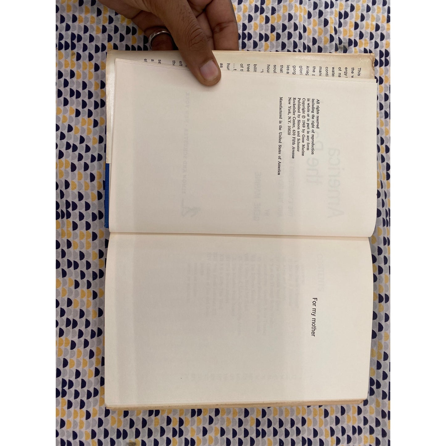 America The Raped - Gene Marine - Simon & Schuster - Hardcover