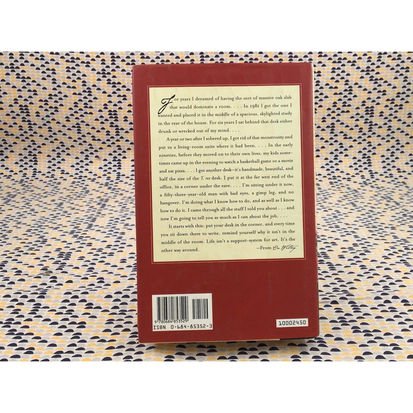 On Writing - Stephen King - Scribner - Hardcover - 1st Edition, 1st Printing