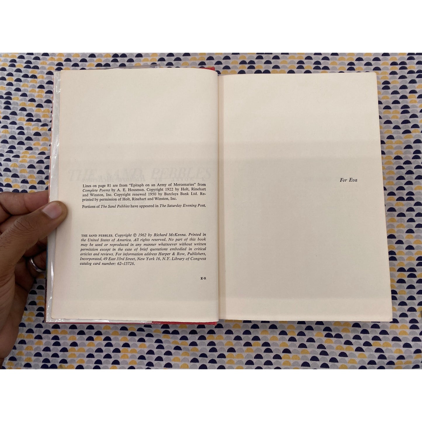 The Sand Pebbles - Richard Mckenna - Harper & Row - Hardcover - EX LIBRARY COPY