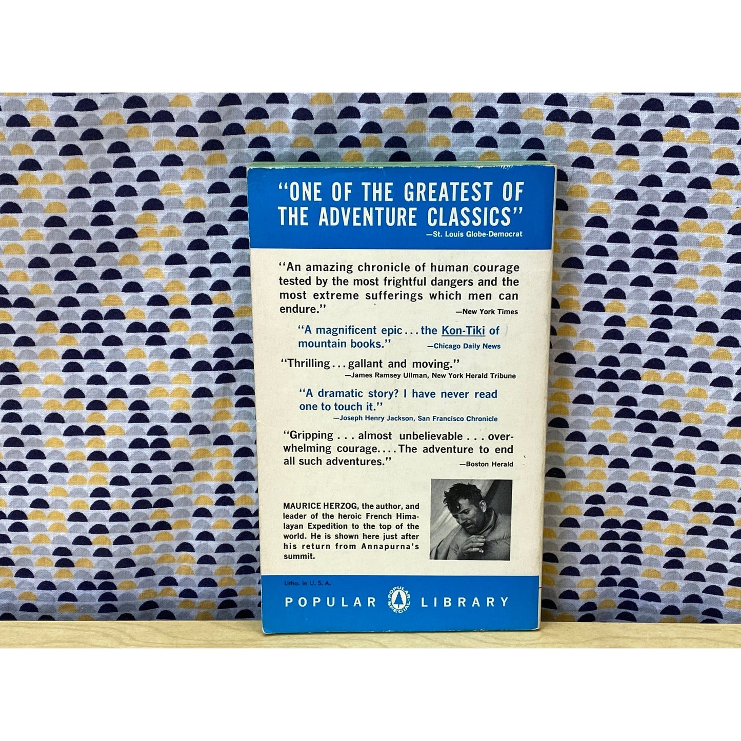 Annapurna - Maurice Herzog - Vintage Paperback Book - Popular Library Edition