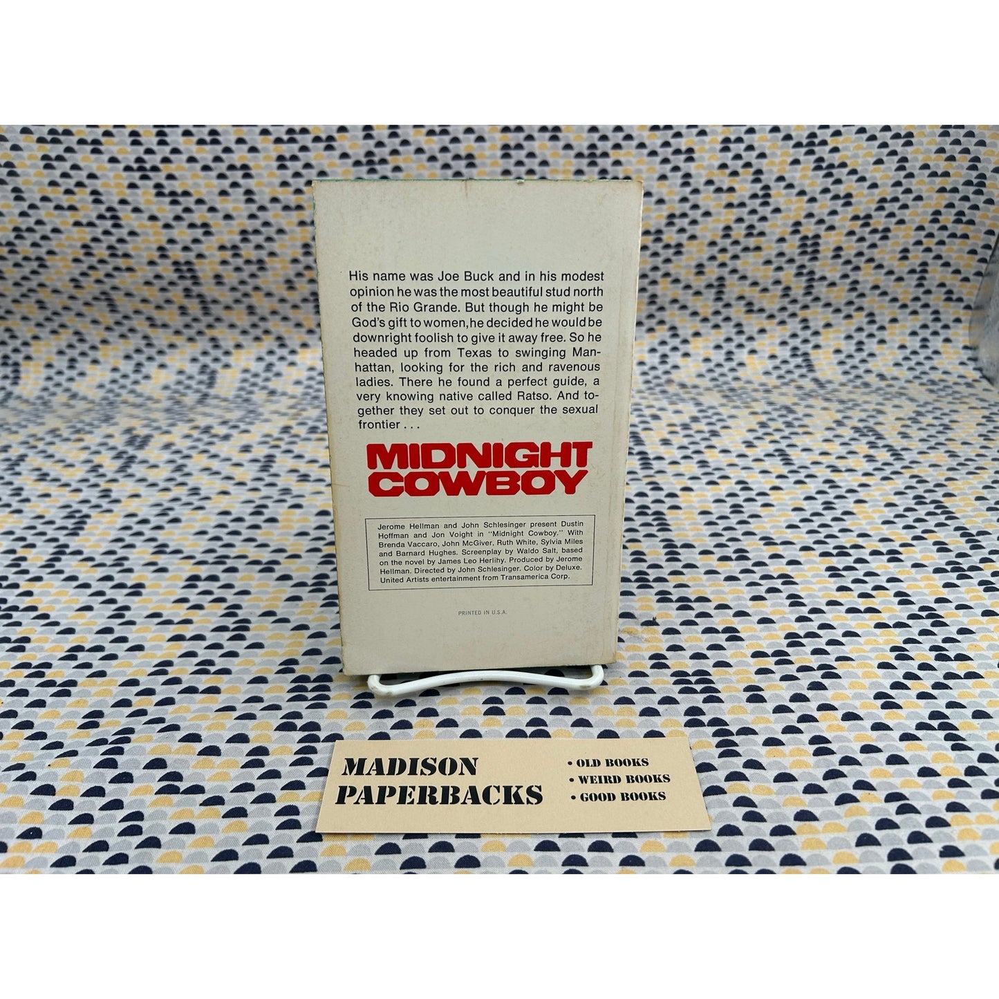 Midnight Cowboy - James Leo Herlihy - Movie Tie In - Vintage Paperback Book - 75 cent Dell Edition