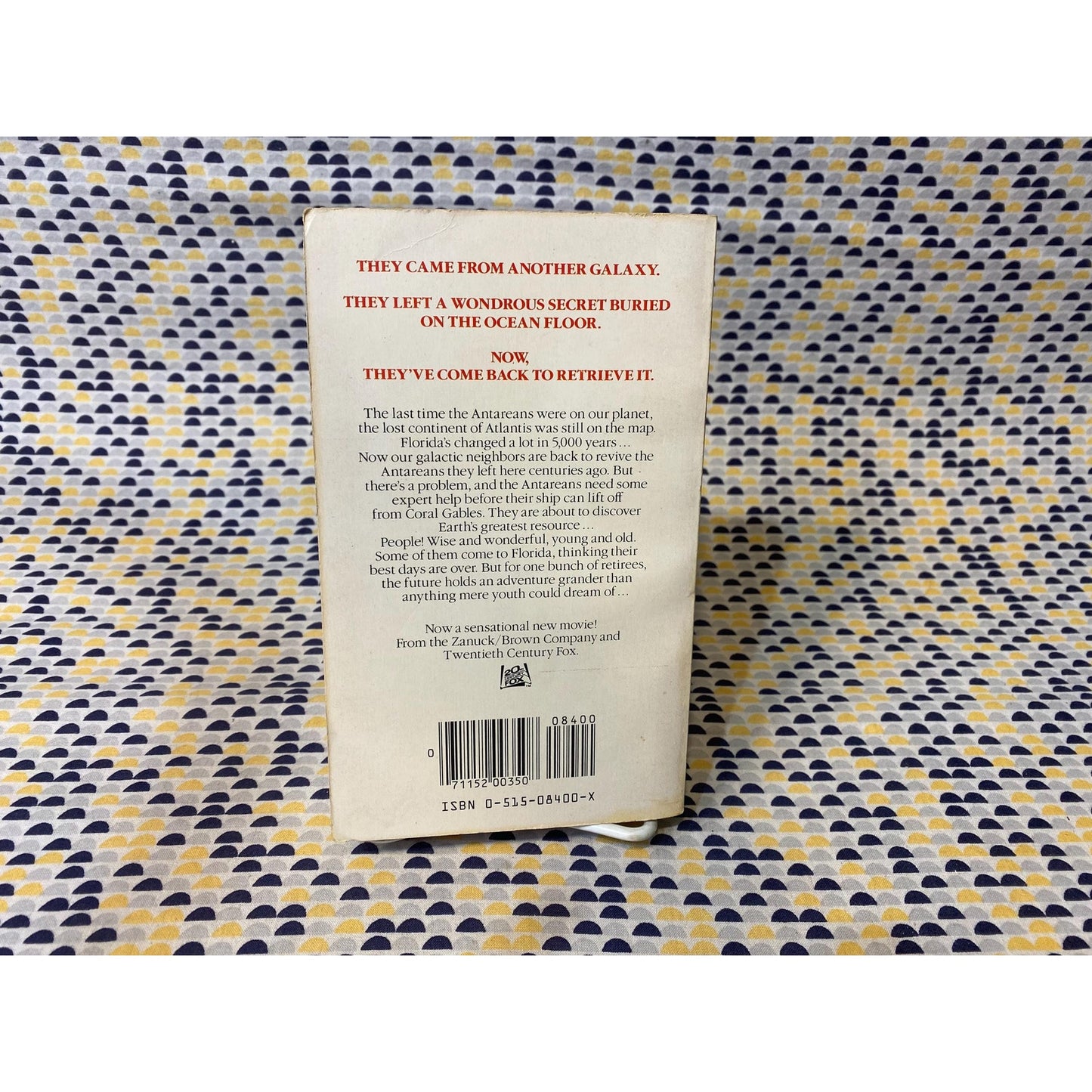 Cocoon - David Saperstein - Movie Tie In - Vintage Paperback Book - Jove Edition