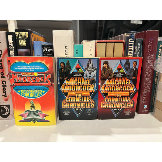 Cornelius Chronicles - 3 Book Set- Michael Moorcock - Vintage Paperbacks - Avon Editions