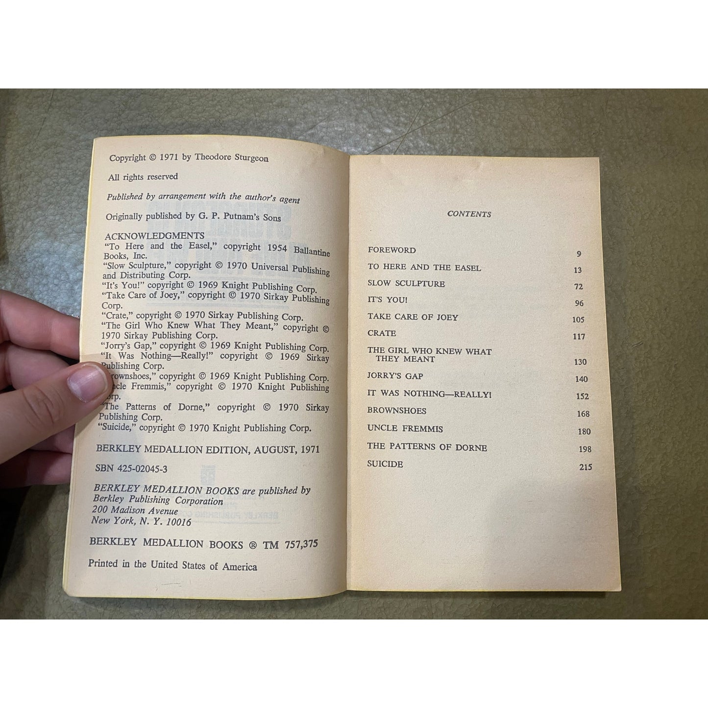 Theodore Sturgeon - Sturgeon is Alive and Well - Berkley Medallion- Paperback
