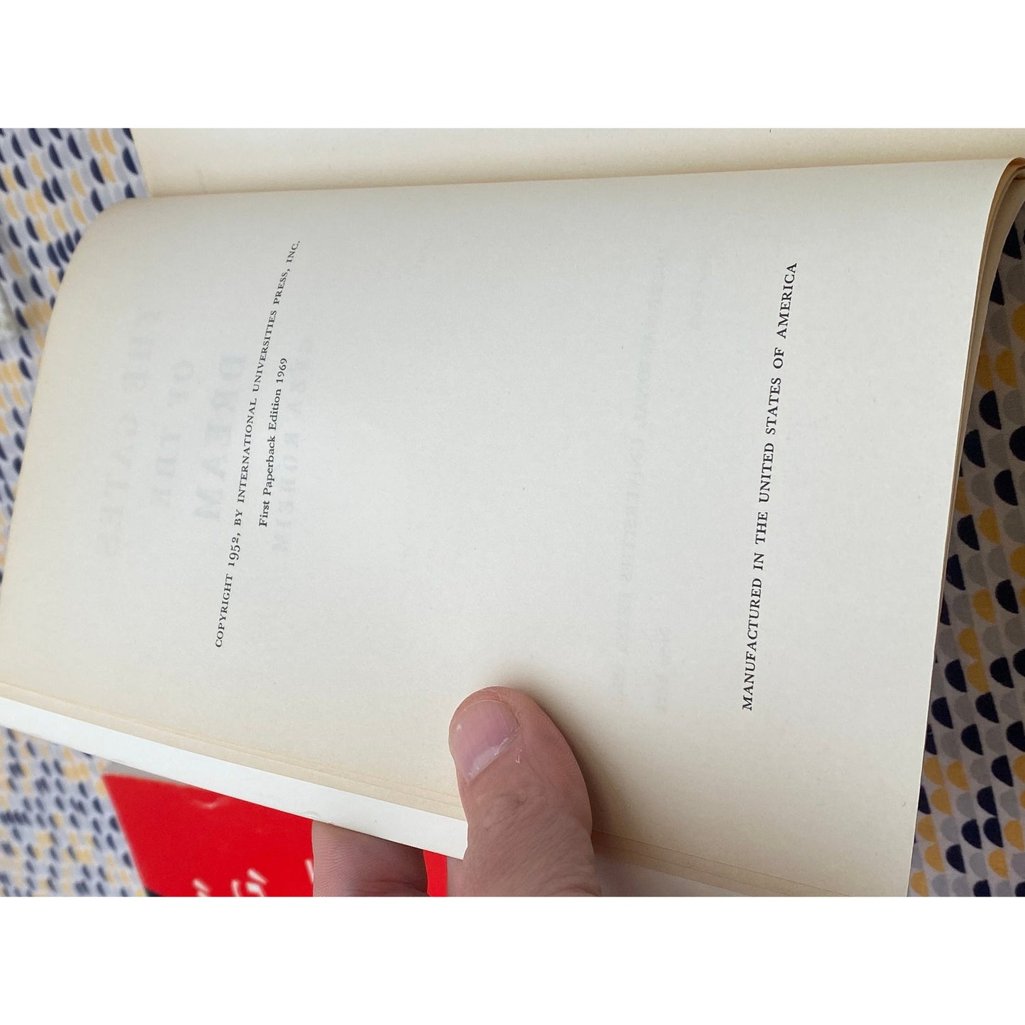The Gates Of The Dream - Géza Róheim - Vintage Paperback Book - International Universities Press Edition