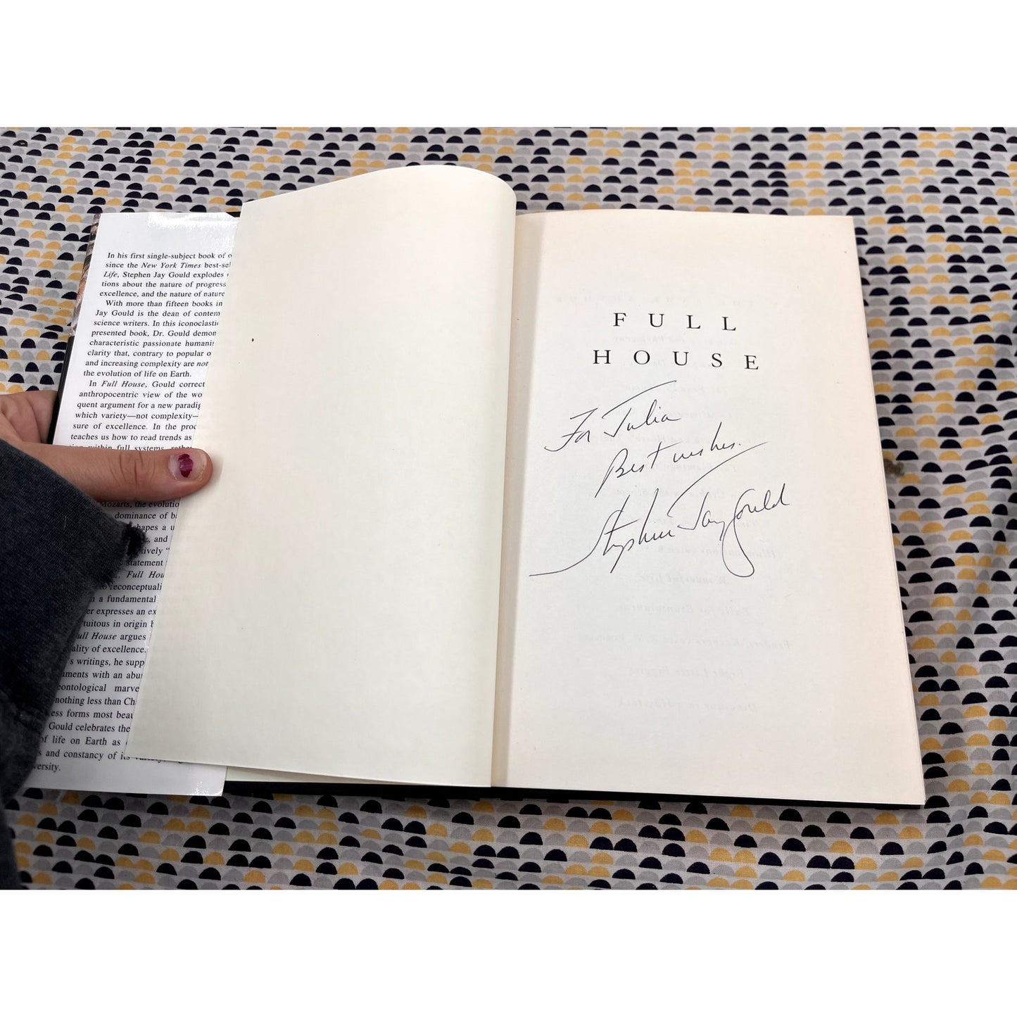 SIGNED - Full House - Stephen Jay Gould - Harmony Books - Hardcover