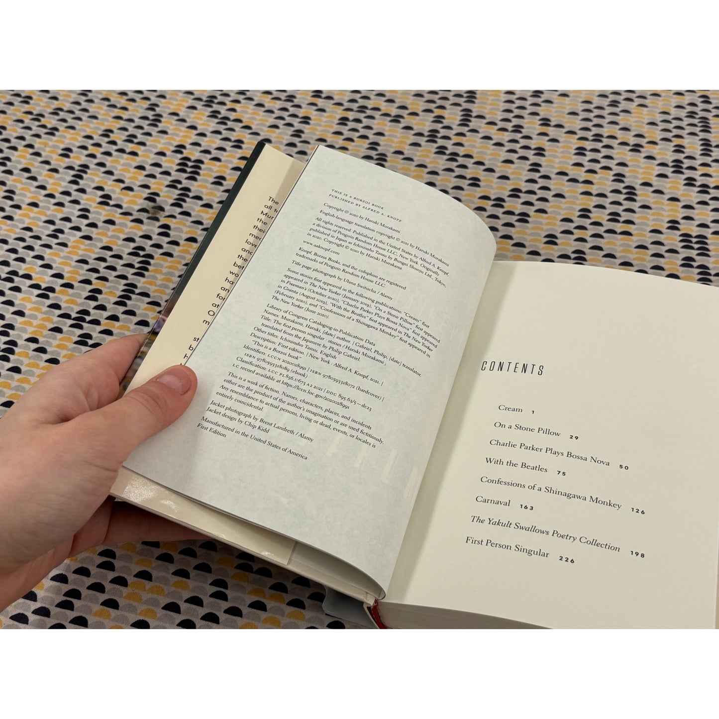 First Person Singular - Haruki Murakami - Knopf - Hardcover - 1st Edition
