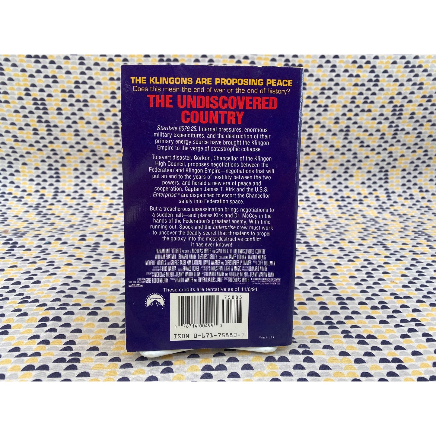 Star Trek IV - The Undiscovered Country - J. M. Dillard - Pocket Book - Movie Novelization