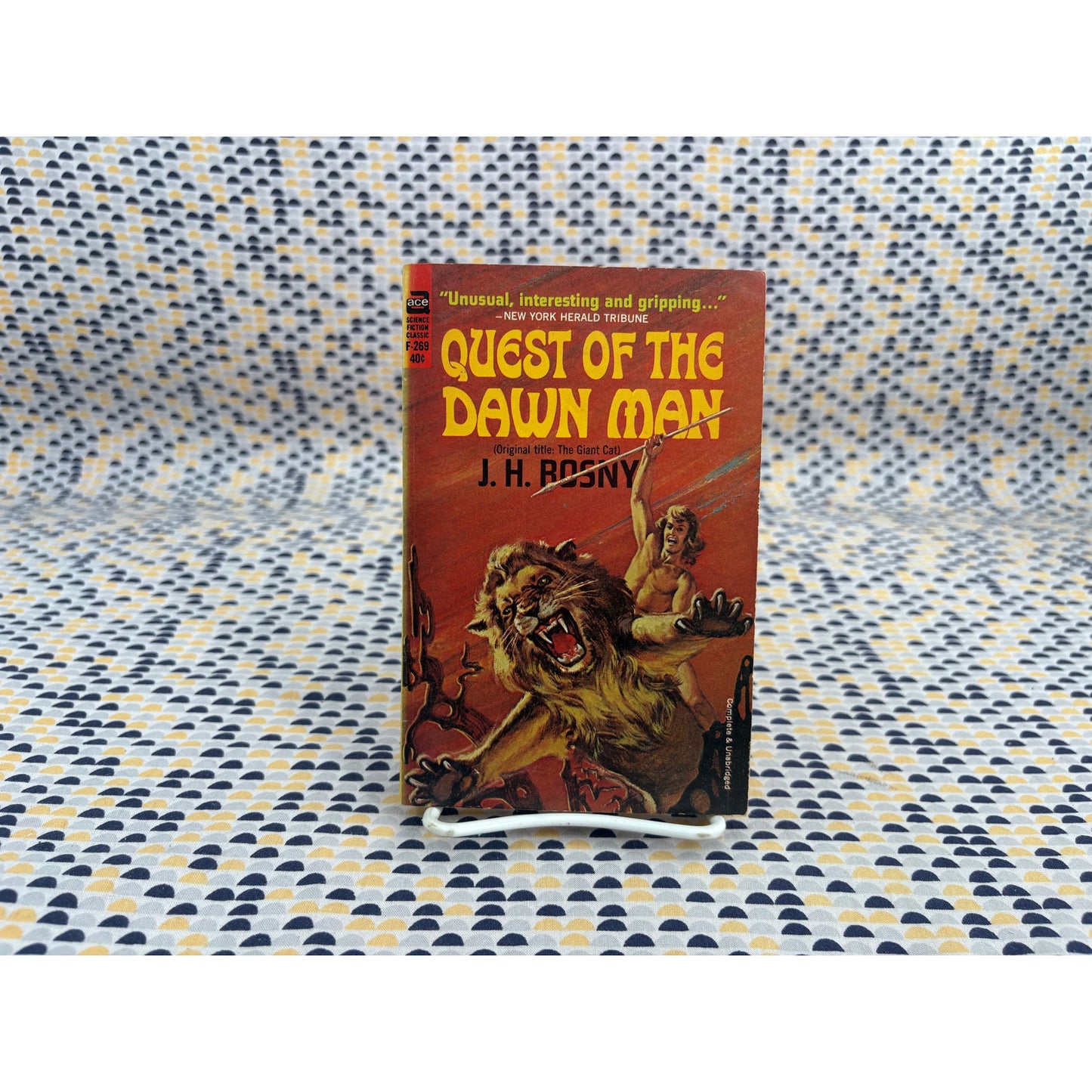 Quest of the Dawn Man (The Giant Cat) - J.H. Rosny - Ace Science Fiction Classic F-289 - Vintage Paperbacks