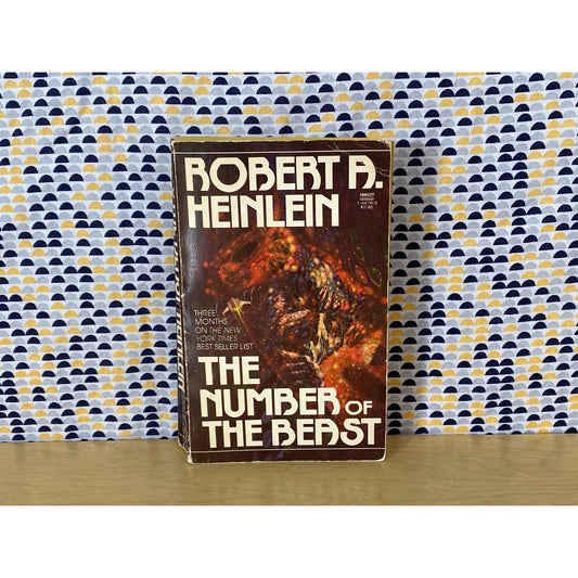 The Number of the Beast - Robert A. Heinlein - Vintage Paperback Book - Fawcett Science Fiction