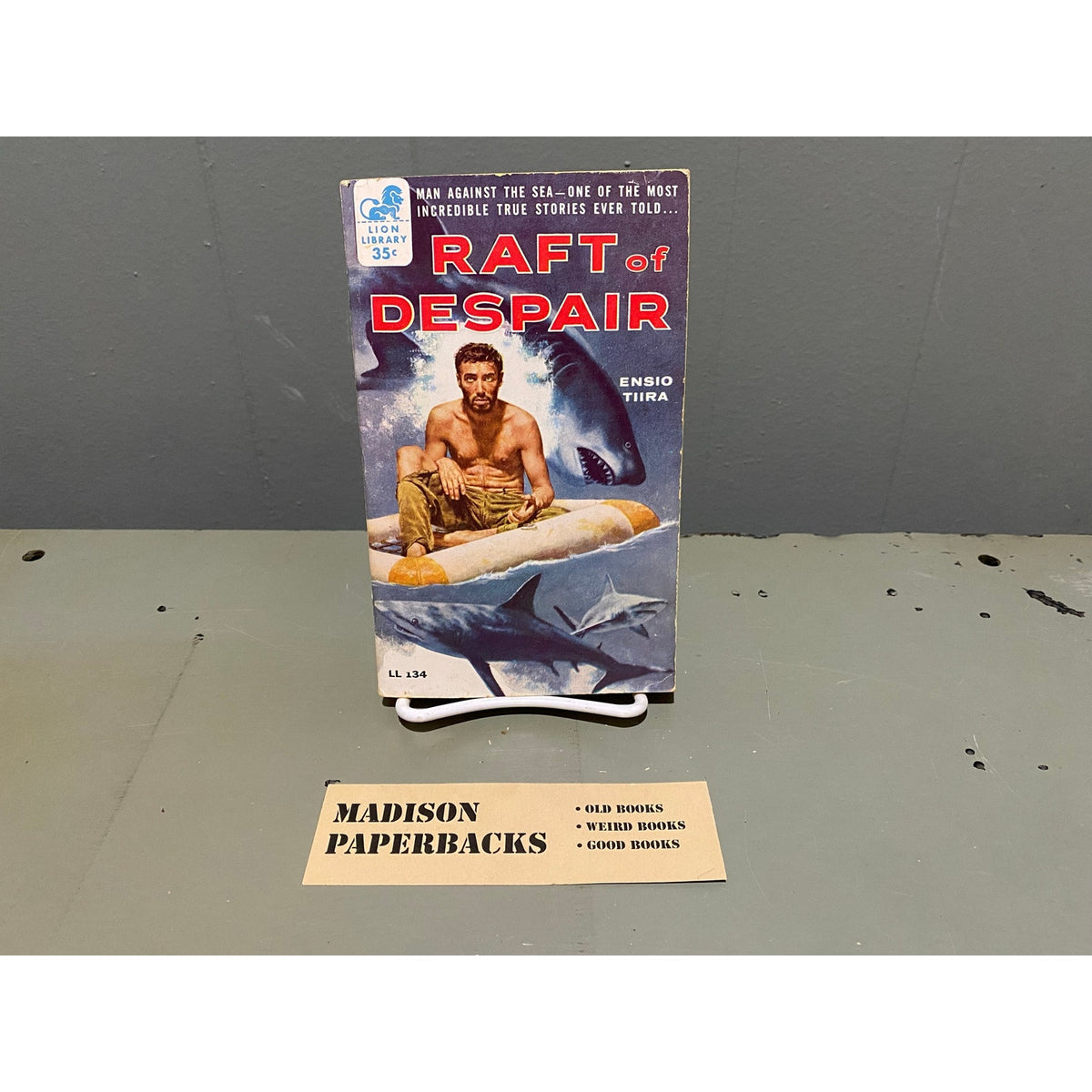 Raft of Despair - Ensio Tiira - Lion Library 134 - Vintage Paperbacks