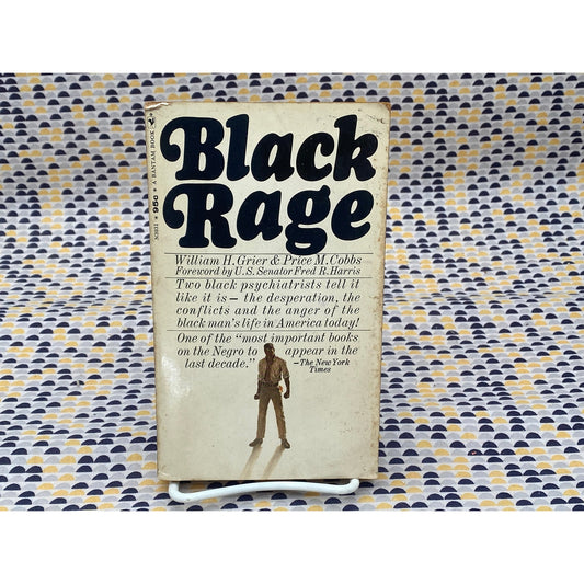 Black Rage - William Grier and Price Cobbs - Vintage Paperback Book - 95 cent Batnam Edition