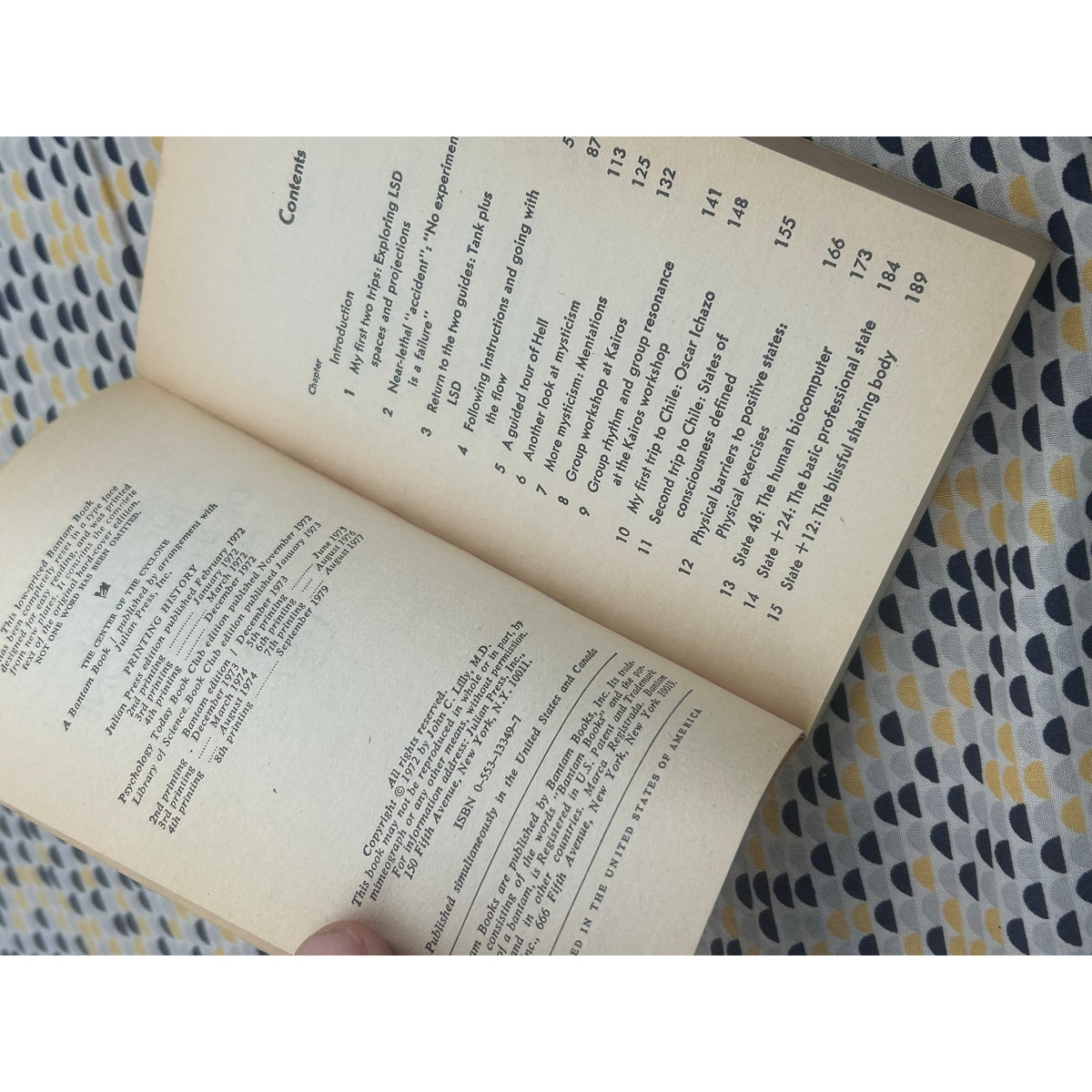 The Center of the Cyclone An Autobiography of Inner Space - John C Lilly - LSD - Vintage Paperback Book