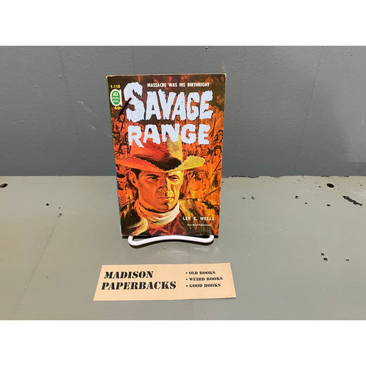 Savage Range by Lee E. Wells / Track the Man Down by Ray Hogan - Ace Double F-110 - Paperback