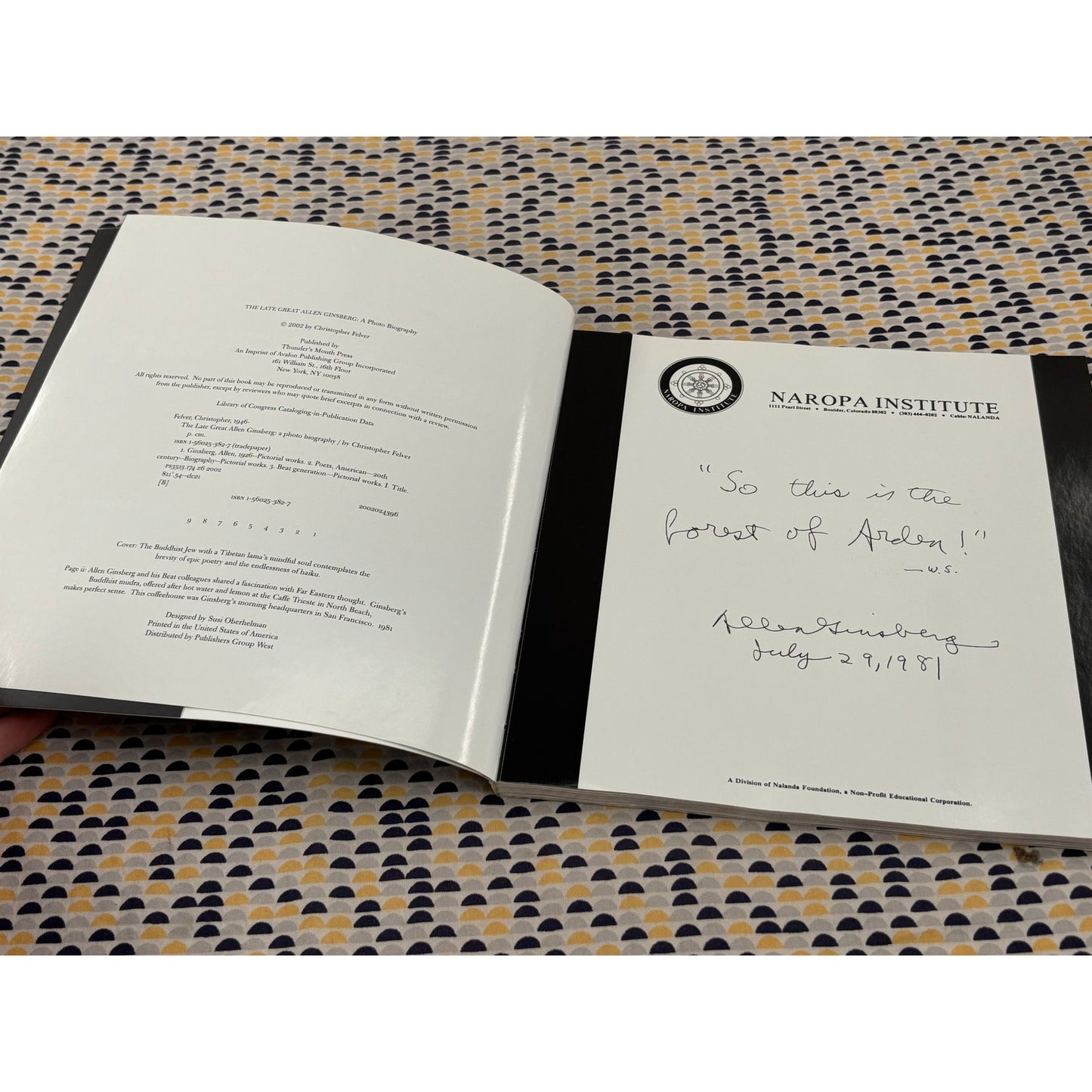 The Late Great Allen Ginsberg - Chistopher Felver - Thunder’s Mouth Press - Paperback