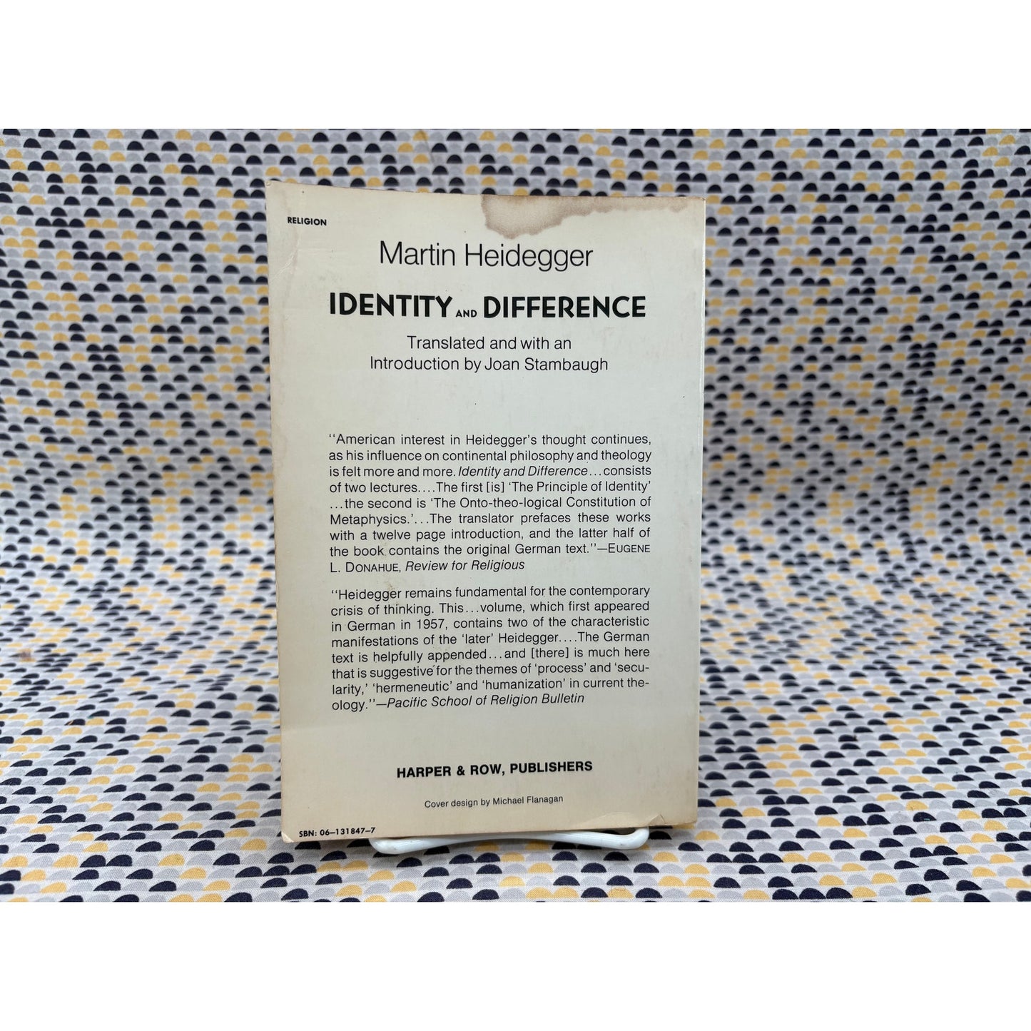 Identity And Difference - Martin Heidegger - Harper Torchbooks - Paperback