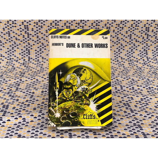 Cliffs Notes On Herbert's Dune & Other Works - L. David Allen - Vintage Paperback Book - Cliffs Notes Inc. Edition
