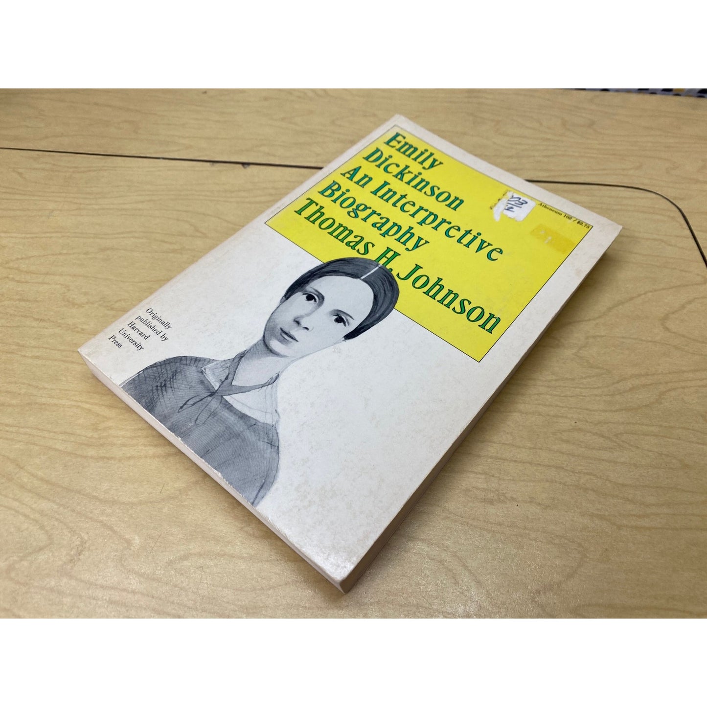 Emily Dickinson - An Interpretive Biography - Thomas H. Johnson - Vintage Paperback Book - Atheneum Edition