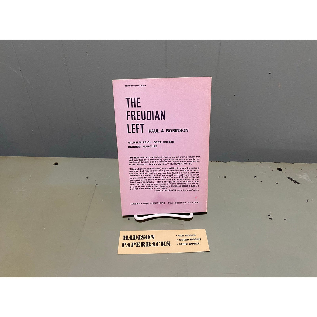 The Freudian Left - Paul A. Robinson - Vintage Paperback Book - Harper Colophon Books/Harper & Row Edition
