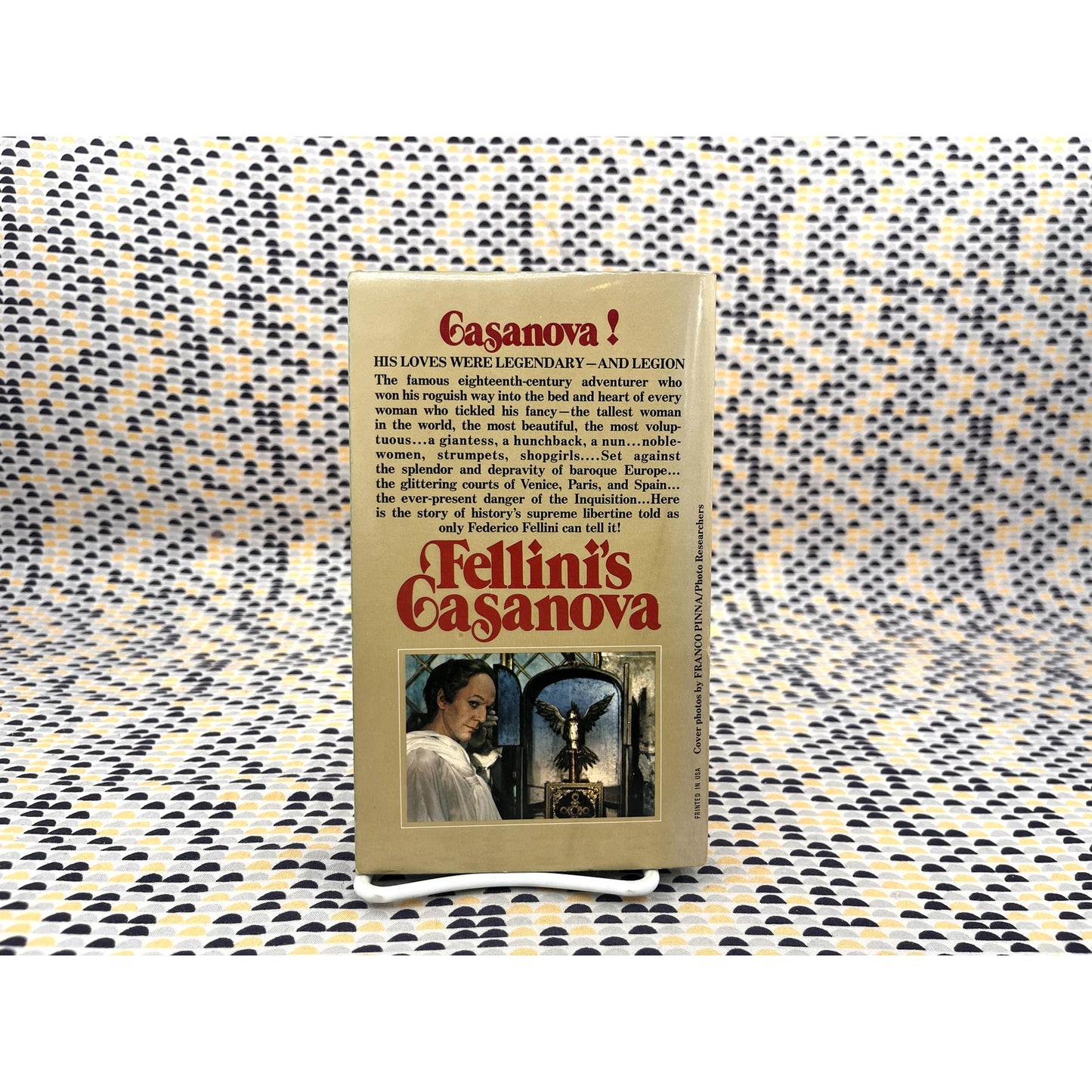 Fellini's Casanova - Bernardino Zapponi - Dell Books - Movie Novelization Edition