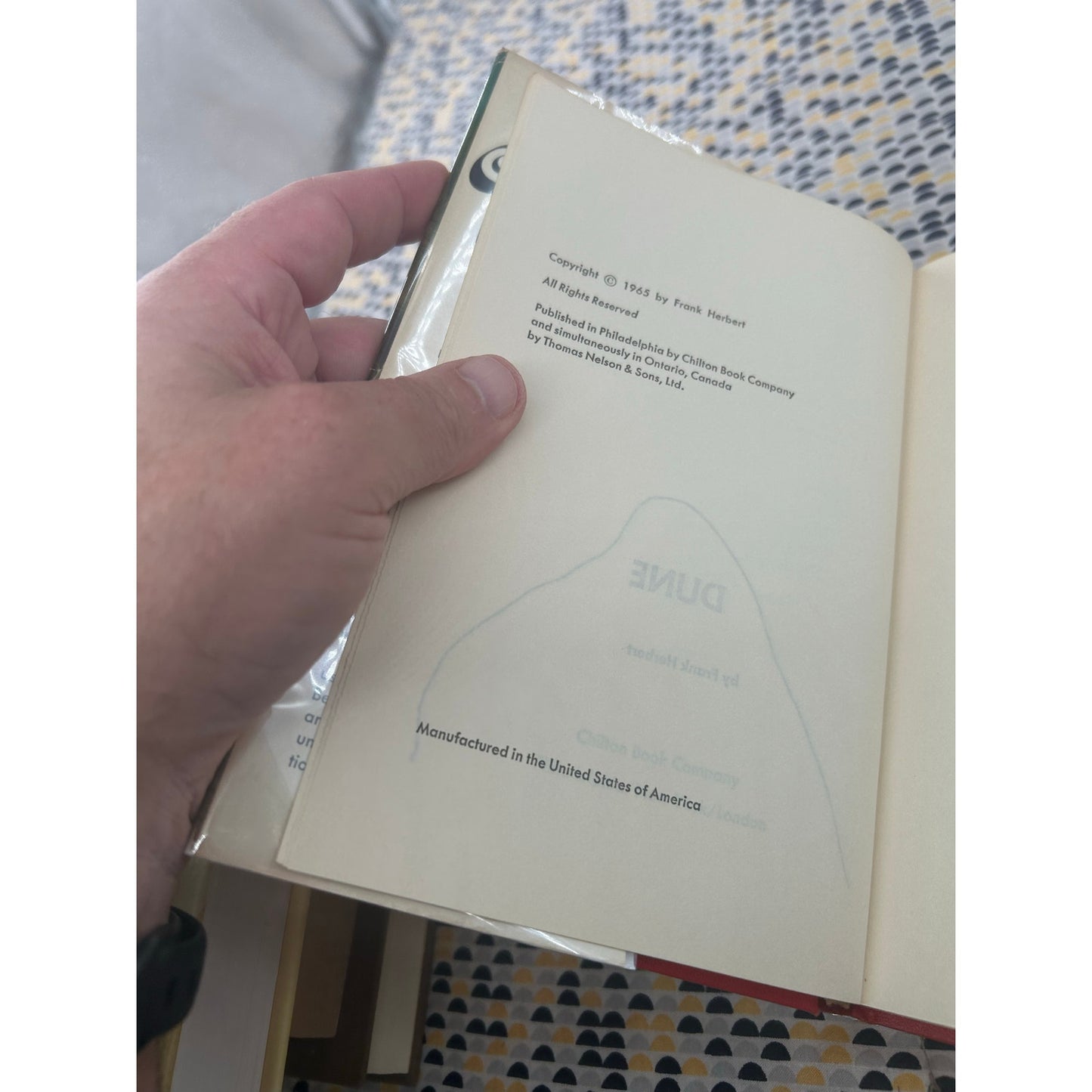 Dune - Frank Herbert - Vintage Hardcover  - Chilton Publishing - 1965 1st Book Club Edition - 47M Gutter