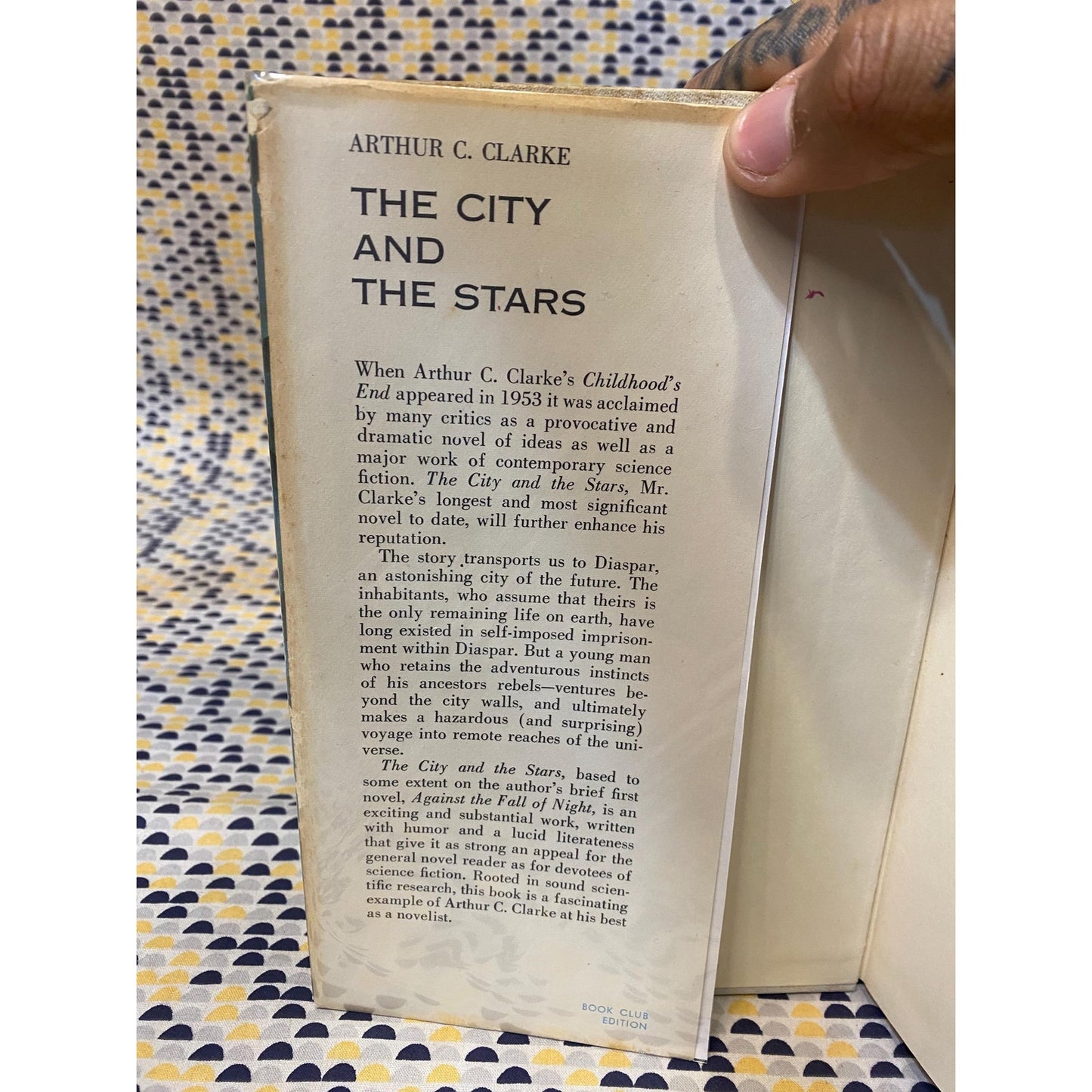 The City and the Stars - Arthur C. Clarke - Hardcover - EX LIBRARY - Club