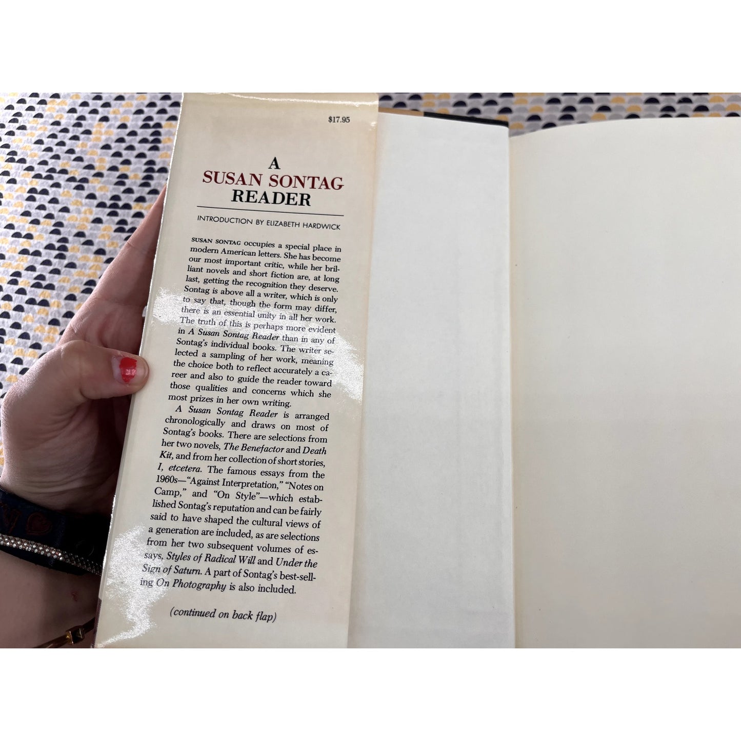 A Susan Sontag Reader - 1st Edition 1st Printing - Farrar, Straus, Giroux Books - Hardcover