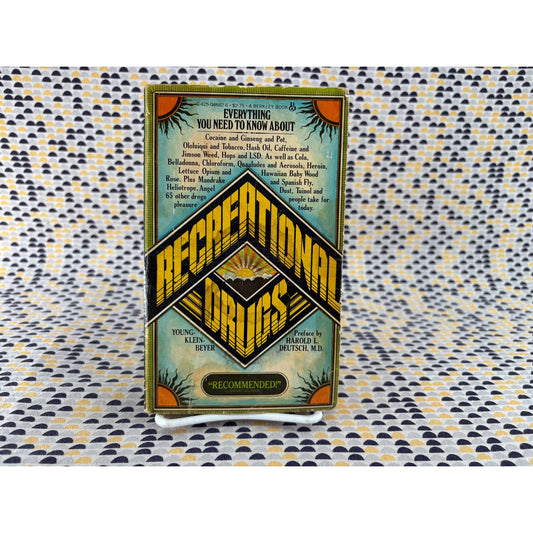 Recreational Drugs - Young - Klein - Beyer - Vintage Paperback - Berkley Edition