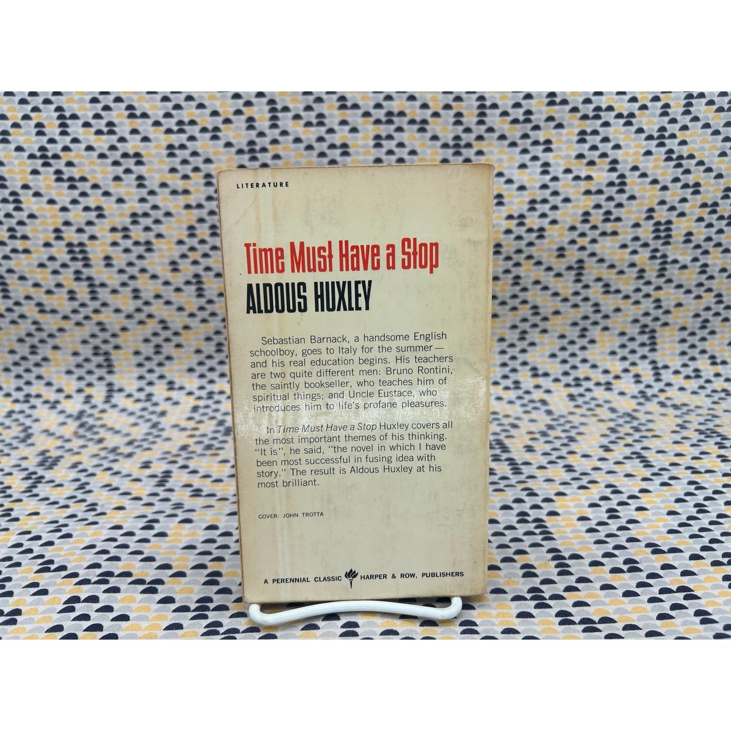 Time Must Have a Stop - Aldous Huxley - Vintage Paperback Book - Perennial Classic Edition