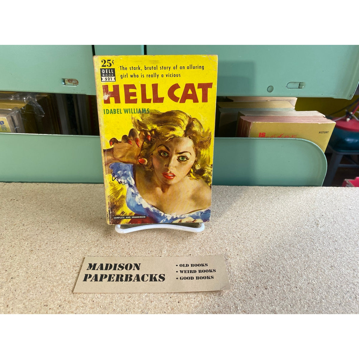 Hell Cat - Idabel Williams - Dell 521 - Mapback - Vintage Paperback Hellcat