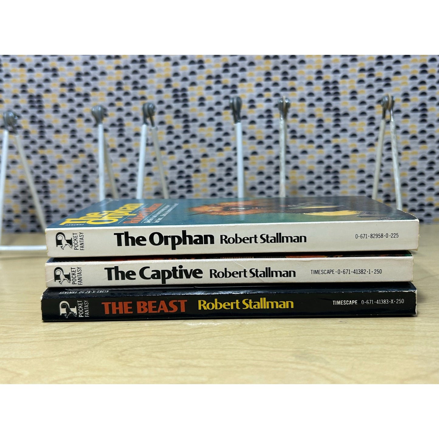Beast Trilogy - Robert Stallman - Orphan Captive Beast - Vintage Paperbacks - Pocket Fantasy Editions